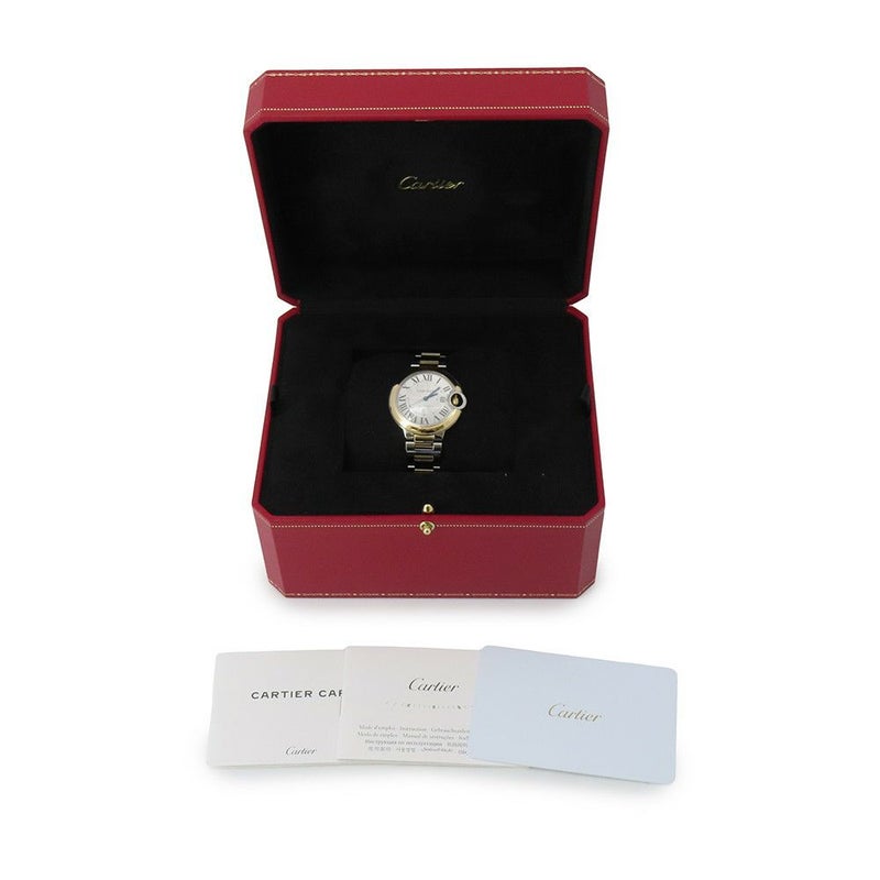 カルティエ バロン ブルー ドゥ カルティエ W2BB0037 Cartier 腕時計 シルバー文字盤