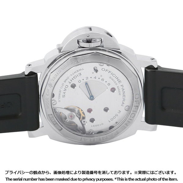 パネライ ルミノール レフトハンド 8デイズ アッチャイオ PAM00796 PANERAI 腕時計 黒文字盤