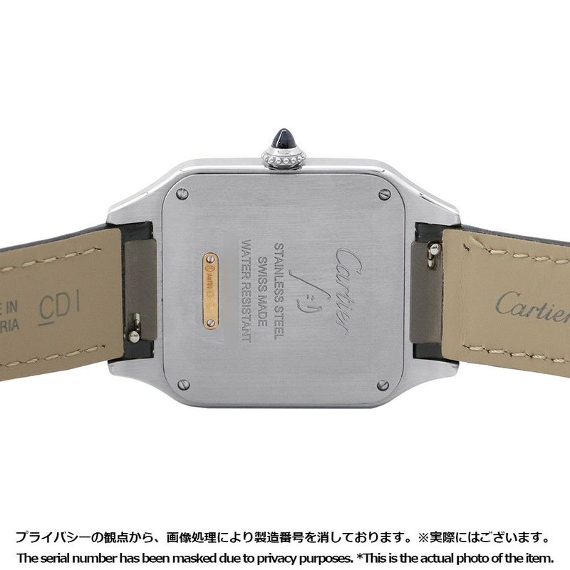 カルティエ サントス デュモン LM W2SA0028 Cartier 腕時計 グレー文字盤