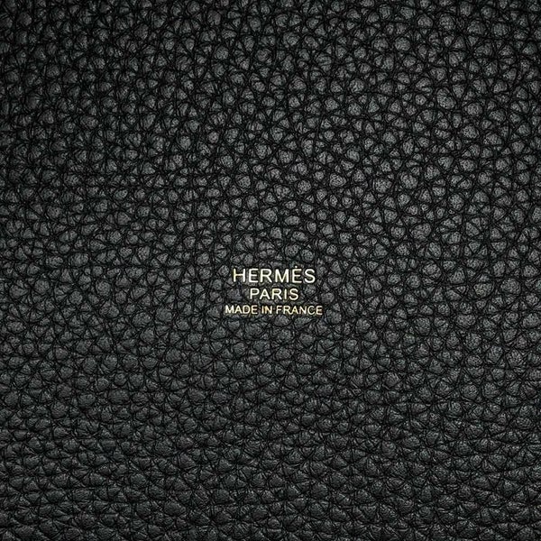 エルメス ハンドバッグ ピコタンロックMM ブラック/ゴールド金具 トリヨンクレマンス W刻印 黒