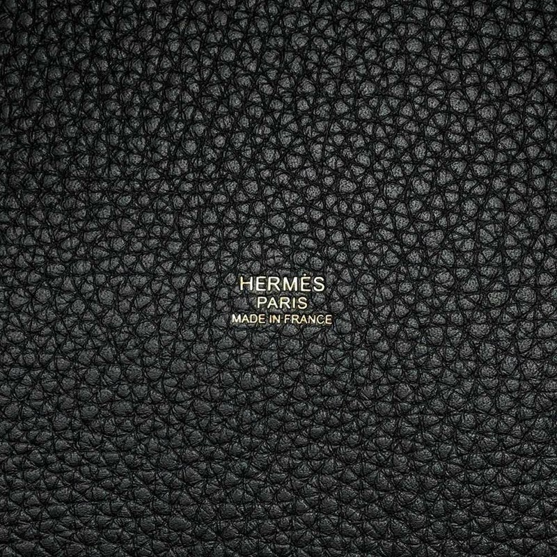 エルメス ハンドバッグ ピコタンロックMM ブラック/ゴールド金具 トリヨンクレマンス W刻印 黒