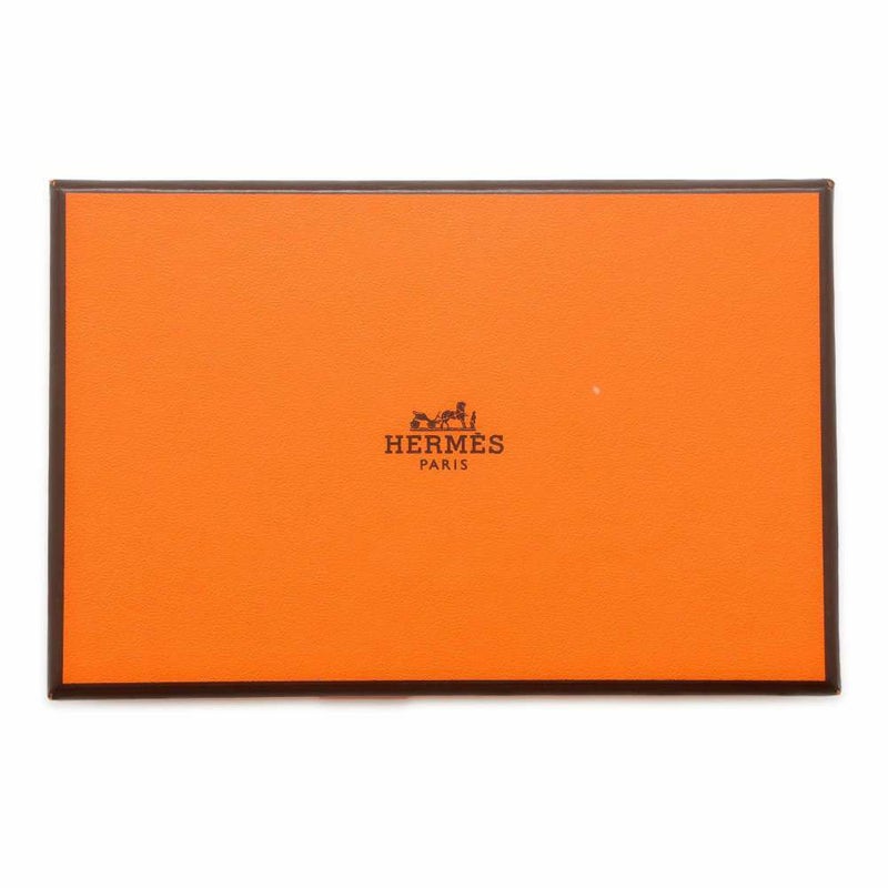 エルメス カードケース カルヴィ ブラック エプソン B刻印 HERMES 名刺入れ 定期入れ 黒