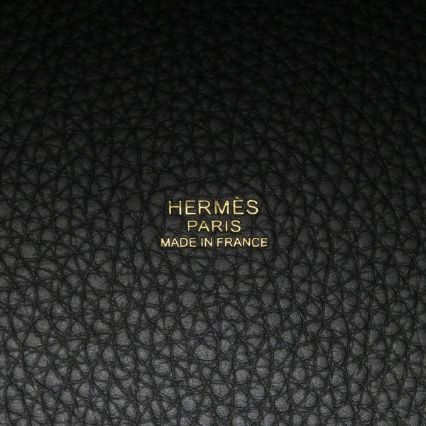 エルメス ハンドバッグ ピコタンロックPM ブラック/ゴールド金具 トリヨンクレマンス K刻印 HERMES トートバッグ 黒