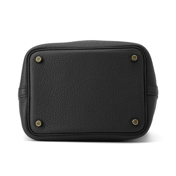 エルメス ハンドバッグ ピコタンロックPM ブラック/ゴールド金具 トリヨンクレマンス K刻印 HERMES トートバッグ 黒