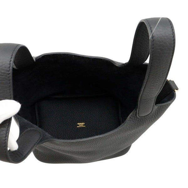 エルメス ハンドバッグ ピコタンロックPM ブラック/ゴールド金具 トリヨンクレマンス K刻印 HERMES トートバッグ 黒