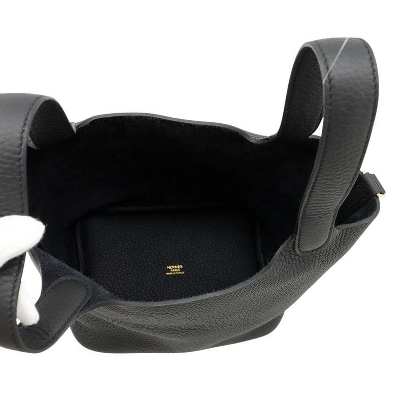 エルメス ハンドバッグ ピコタンロックPM ブラック/ゴールド金具 トリヨンクレマンス K刻印 HERMES トートバッグ 黒