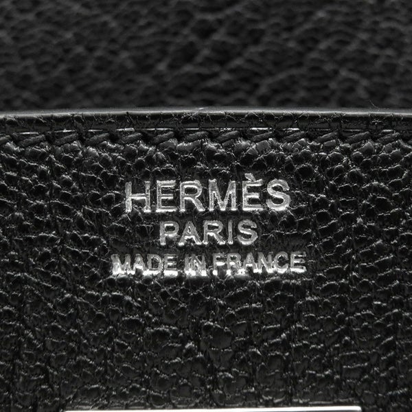 エルメス バーキン30 ブラック/シルバー金具 シェブルミゾル U刻印 HERMES Birkin ハンドバッグ 黒
