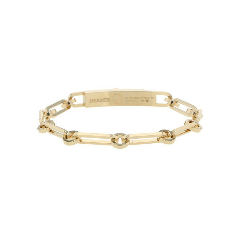 エルメス ブレスレット ケリー チェーン ブレスレット ダイヤモンド 41P 計0.62ct K18YGイエローゴールド サイズSH Kelly Chain Bracelet