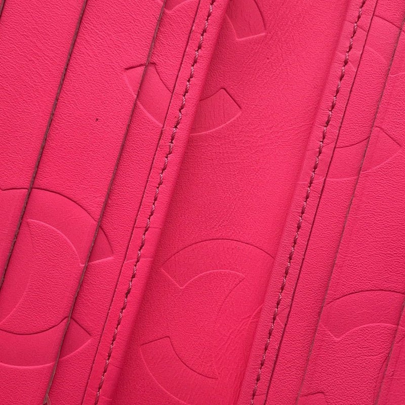 シャネル 二つ折り財布 カンボンライン レザー A26720 CHANEL 財布 黒