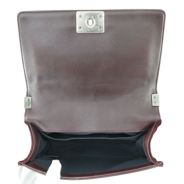 シャネル チェーンショルダーバッグ ボーイシャネル ツイード ベロア CHANEL