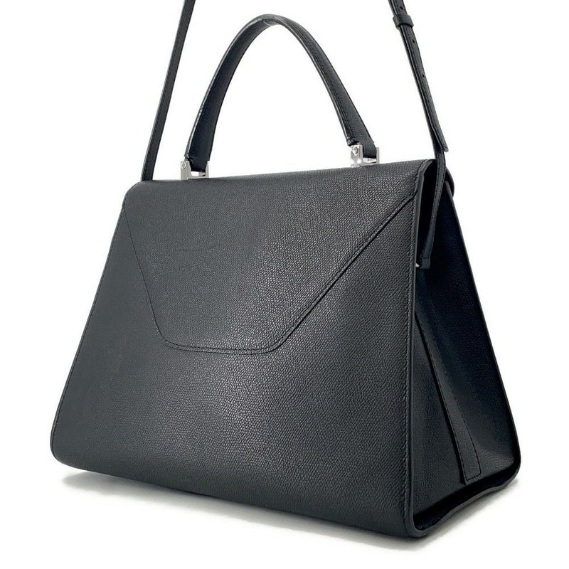 ヴァレクストラ ハンドバッグ イジィデ ラージ Valextra 2way 黒