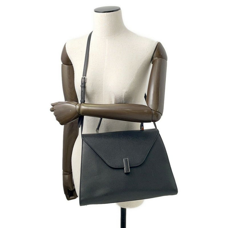 ヴァレクストラ ハンドバッグ イジィデ ラージ Valextra 2way 黒