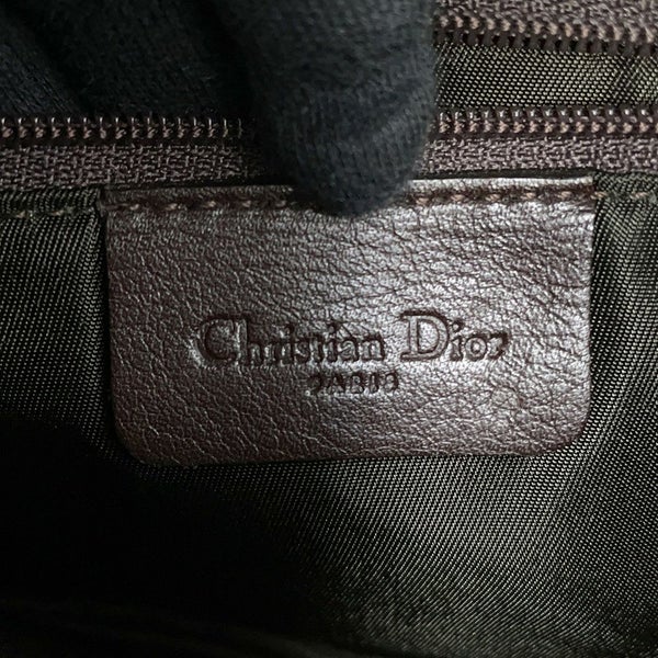 クリスチャン・ディオール ショルダーバッグ サドルバッグ オーストリッチ型押しレザー Christian Dior ワンショルダー