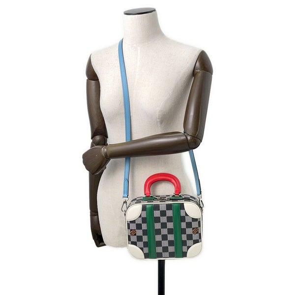 ルイヴィトン ハンドバッグ ダミエ/カーフレザー ヴァリゼットBB N40233 LOUIS VUITTON ヴィトン バッグ メンズ 黒 ブラック 2019AW