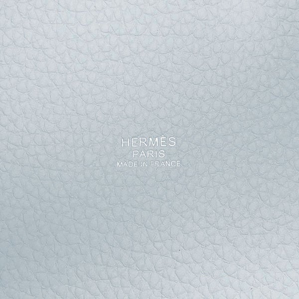 エルメス ハンドバッグ ピコタンロックPM ブルーペール/シルバー金具 トリヨンクレマンス W刻印