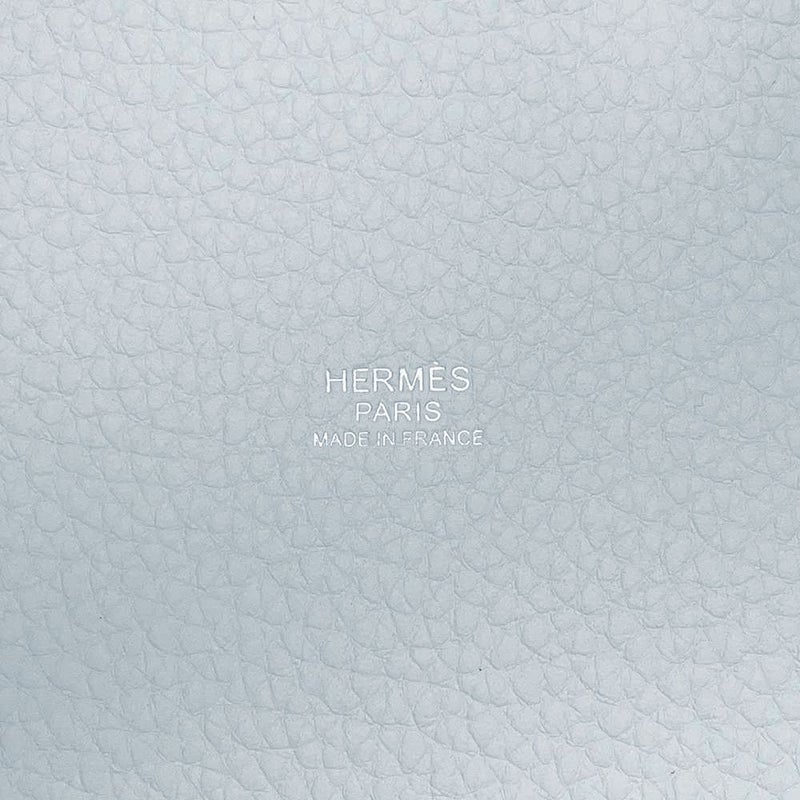 エルメス ハンドバッグ ピコタンロックPM ブルーペール/シルバー金具 トリヨンクレマンス W刻印