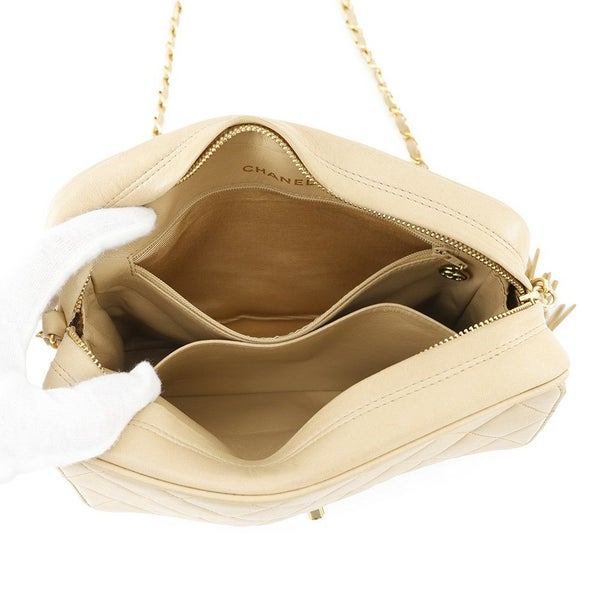 シャネル チェーンショルダーバッグ マトラッセ ココマーク タッセル ラムスキン CHANEL ヴィンテージ