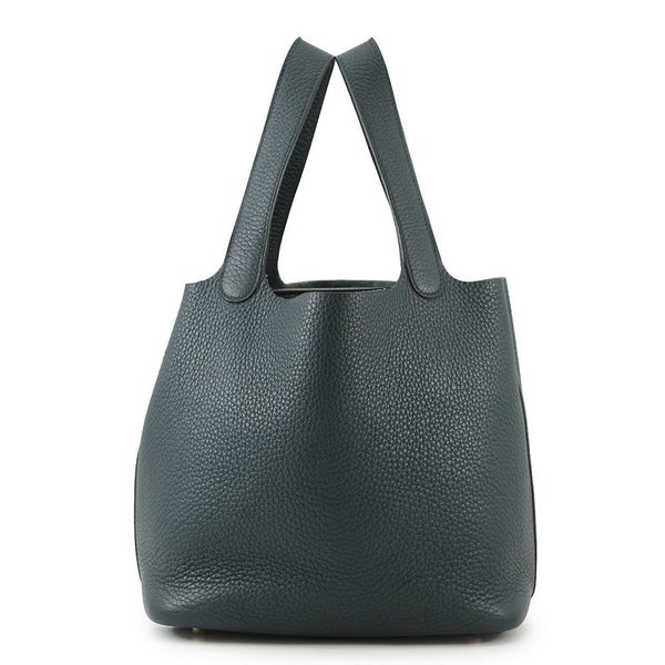 エルメス ハンドバッグ ピコタンロックMM ヴェールシプレス/ゴールド金具 トリヨンクレマンス B刻印