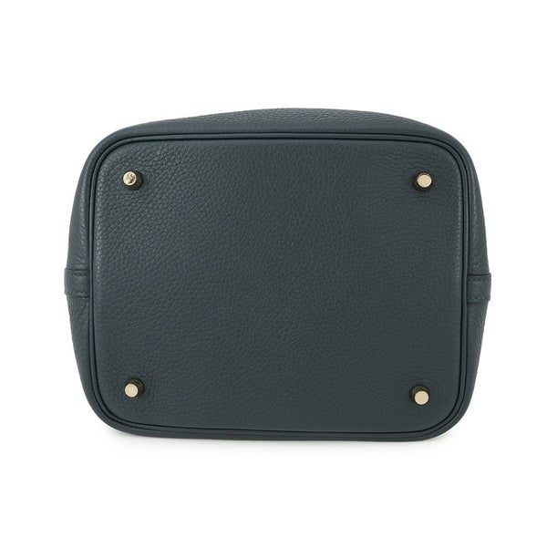 エルメス ハンドバッグ ピコタンロックMM ヴェールシプレス/ゴールド金具 トリヨンクレマンス B刻印