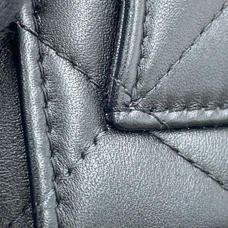 シャネル チェーンショルダーバッグ ココハンドル マトラッセ マイクロ ラムスキン ラインストーン AP4245 2way 黒