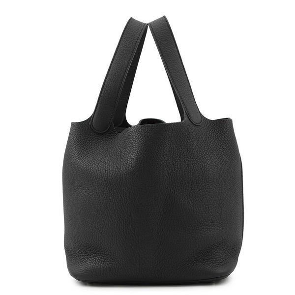 エルメス ハンドバッグ ピコタンロックMM ブラック/ゴールド金具 トリヨンクレマンス K刻印 黒