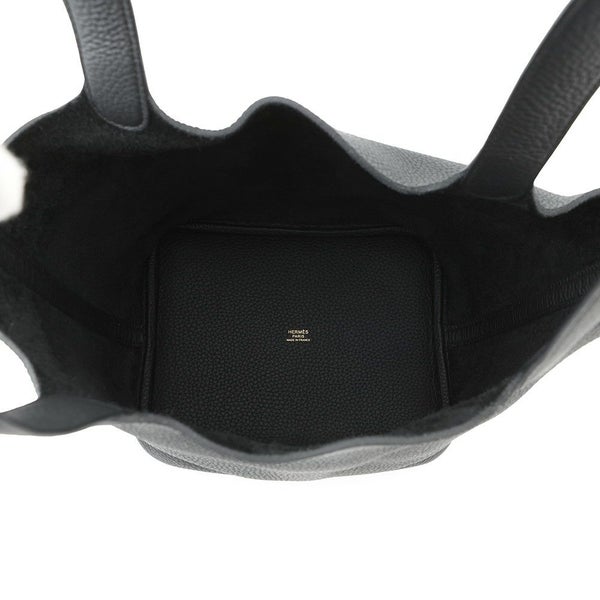 エルメス ハンドバッグ ピコタンロックMM ブラック/ゴールド金具 トリヨンクレマンス K刻印 黒