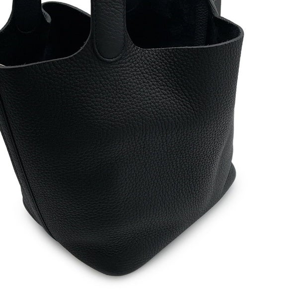 エルメス ハンドバッグ ピコタンロックMM ブラック/ゴールド金具 トリヨンクレマンス K刻印 黒