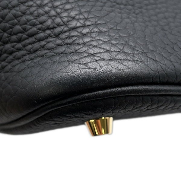 エルメス ハンドバッグ ピコタンロックMM ブラック/ゴールド金具 トリヨンクレマンス K刻印 黒