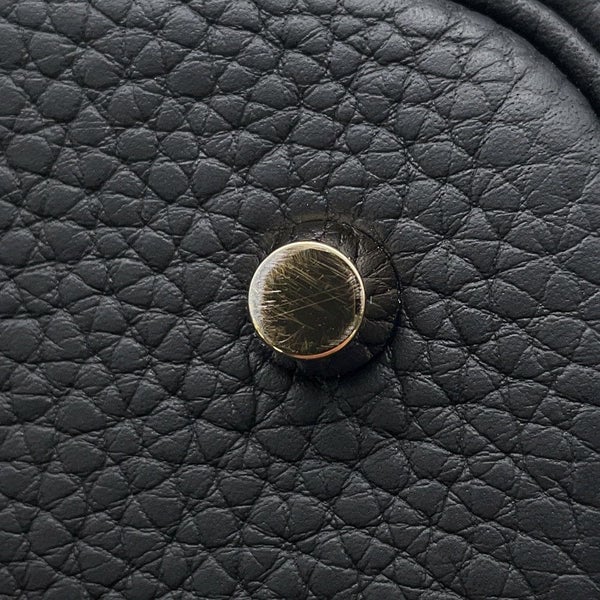 エルメス ハンドバッグ ピコタンロックMM ブラック/ゴールド金具 トリヨンクレマンス K刻印 黒