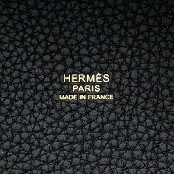 エルメス ハンドバッグ ピコタンロックMM ブラック/ゴールド金具 トリヨンクレマンス K刻印 黒