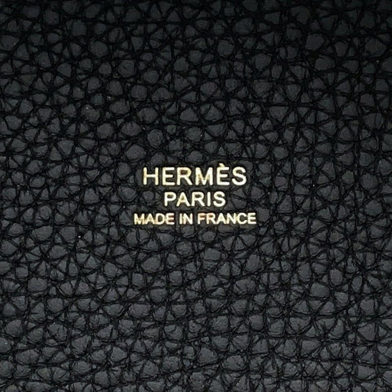 エルメス ハンドバッグ ピコタンロックMM ブラック/ゴールド金具 トリヨンクレマンス K刻印 黒