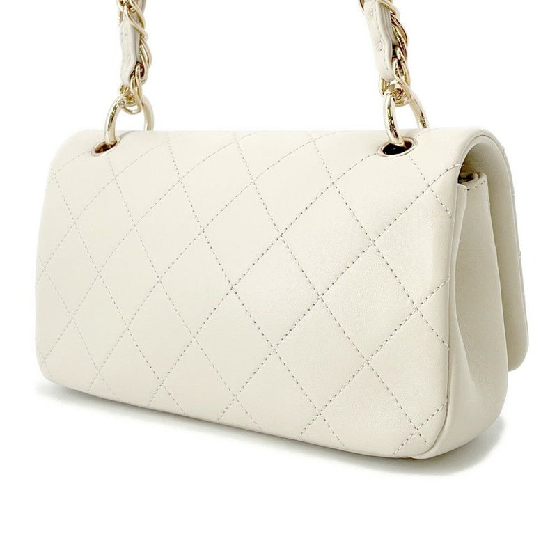シャネル チェーンショルダーバッグ マトラッセ ココマーク カーフレザー AS2318 CHANEL