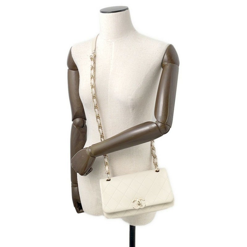 シャネル チェーンショルダーバッグ マトラッセ ココマーク カーフレザー AS2318 CHANEL