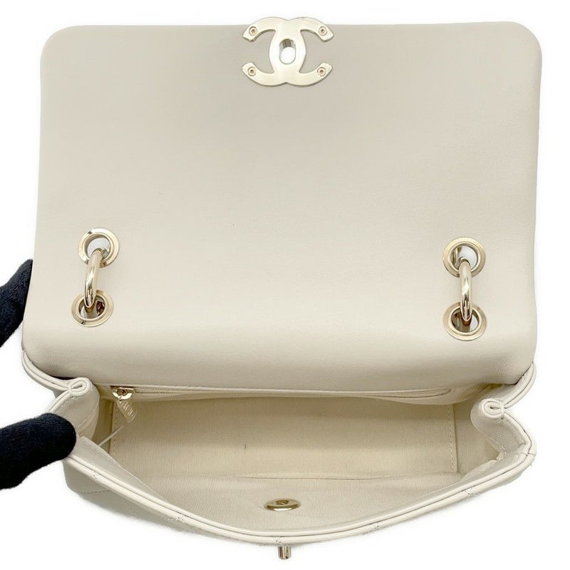 シャネル チェーンショルダーバッグ マトラッセ ココマーク カーフレザー AS2318 CHANEL