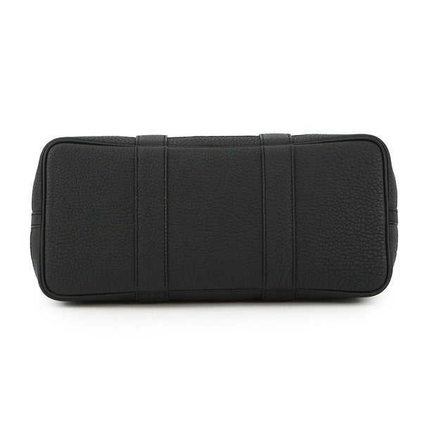 エルメス トートバッグ ガーデンパーティTPM ブラック/シルバー金具 トワルミリタリー/ネゴンダ W刻印 黒