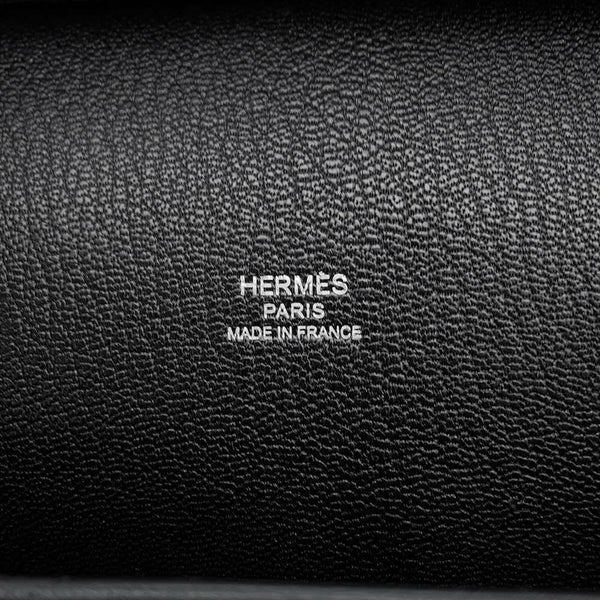 エルメス ジプシエール28 ブラック/シルバー金具 トリヨンクレマンス X刻印 HERMES ショルダーバッグ 黒