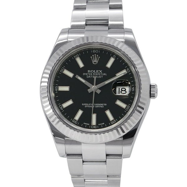 ロレックス デイトジャスト2 ランダムシリアル ルーレット 116334 ROLEX 腕時計 黒文字盤