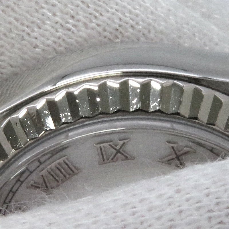 ロレックス デイトジャスト F番 179174 ROLEX 腕時計 レディース ウォッチ ホワイト文字盤 ローマン