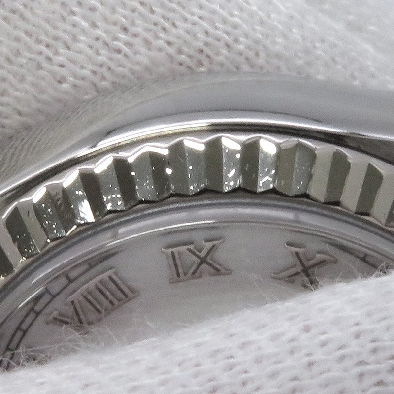 ロレックス デイトジャスト F番 179174 ROLEX 腕時計 レディース ウォッチ ホワイト文字盤 ローマン