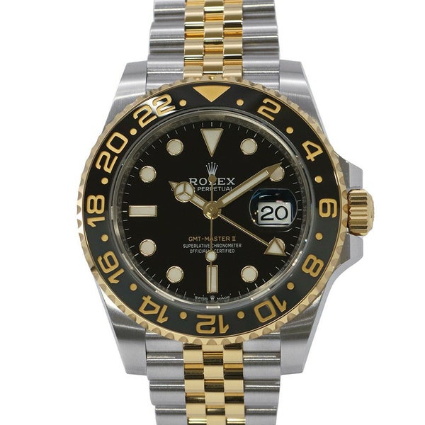 ロレックス GMTマスター2 ランダムシリアル ルーレット 126713GRNR ROLEX 腕時計 黒文字盤
