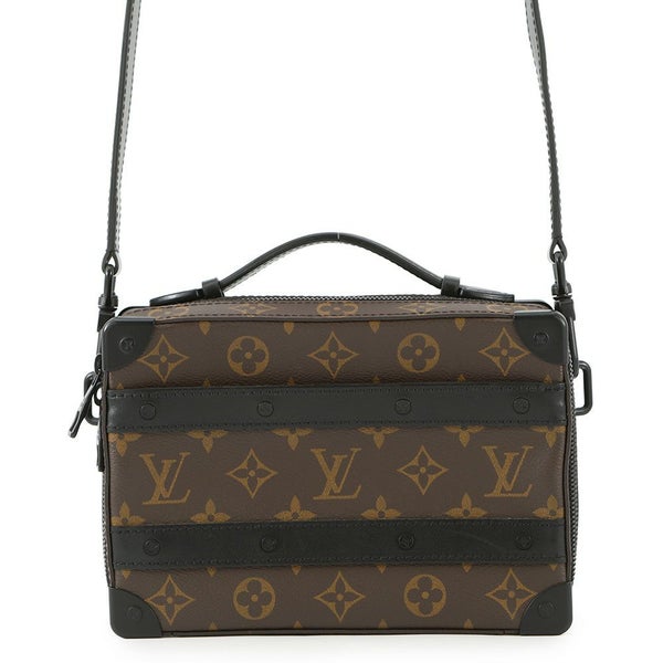 ルイヴィトン ショルダーバッグ モノグラム・マカサー ハンドル・ソフトトランク M45935 黒 ブラック