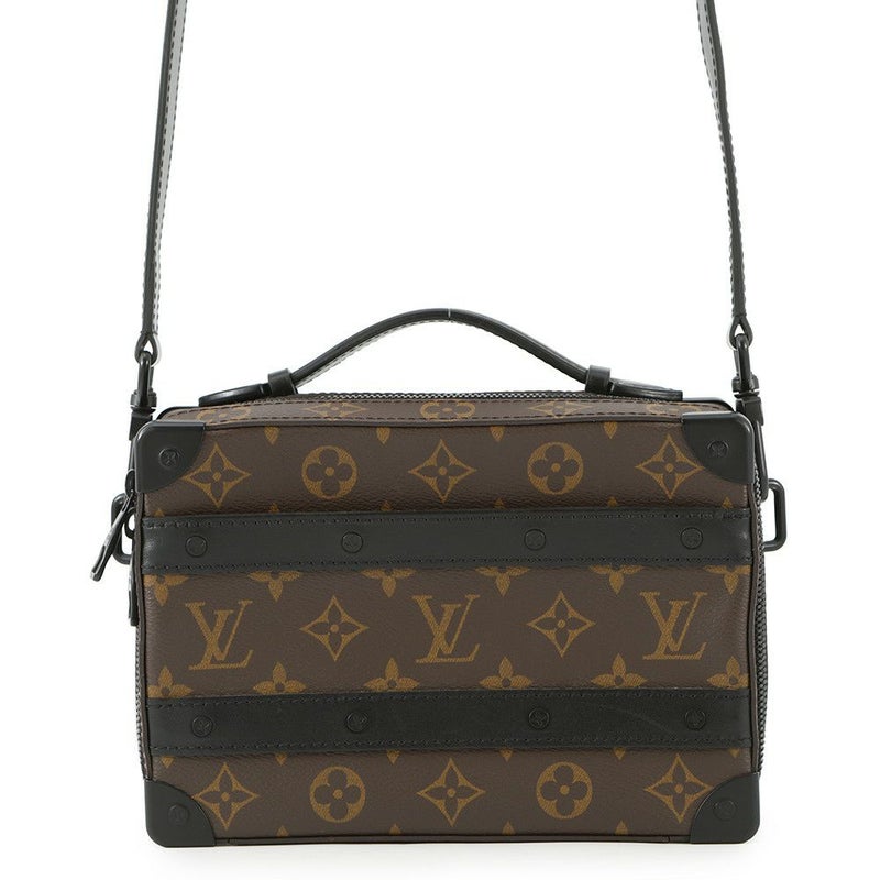 ルイヴィトン ショルダーバッグ モノグラム・マカサー ハンドル・ソフトトランク M45935 黒 ブラック
