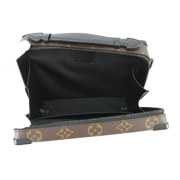 ルイヴィトン ショルダーバッグ モノグラム・マカサー ハンドル・ソフトトランク M45935 黒 ブラック