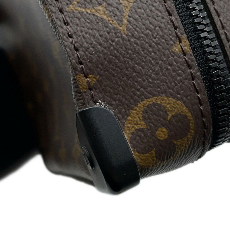 ルイヴィトン ショルダーバッグ モノグラム・マカサー ハンドル・ソフトトランク M45935 黒 ブラック