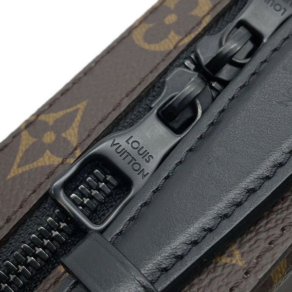 ルイヴィトン ショルダーバッグ モノグラム・マカサー ハンドル・ソフトトランク M45935 黒 ブラック