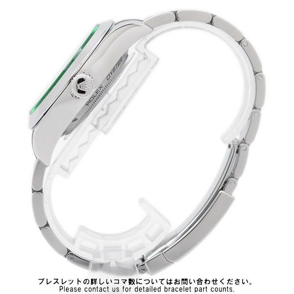 ロレックス ミルガウス グリーンガラス ランダムシリアル ルーレット 116400GV ROLEX 腕時計 黒文字盤