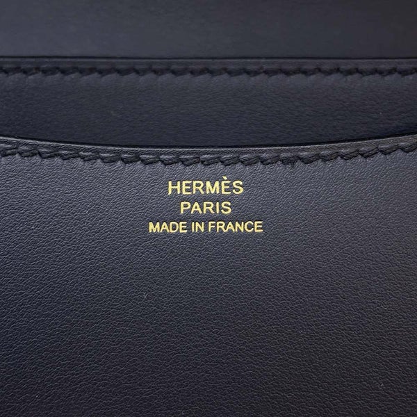 エルメス ミニ コンスタンス3 ミロワール ブルーインディゴ/ピンクゴールド金具 スイフト B刻印