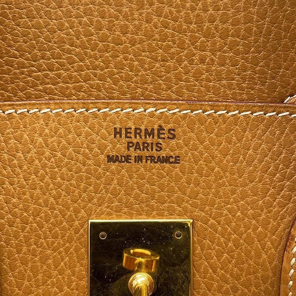 エルメス バーキン35 ナチュラル/ゴールド金具 アルデンヌ 〇Z刻印 HERMES Birkin ハンドバッグ