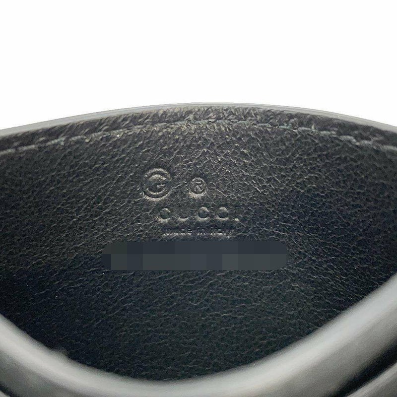 グッチ カードケース GGシュプリーム 262837 GUCCI 財布 定期入れ 黒 アウトレット品