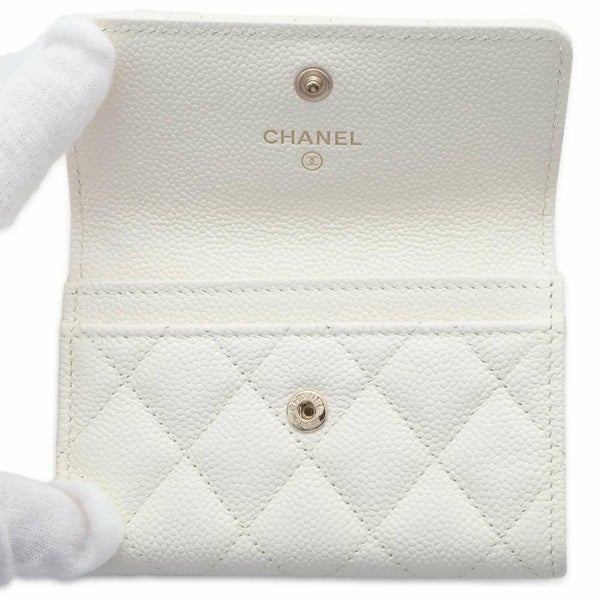 シャネル カードケース マトラッセ チェーンモチーフココマーク キャビアスキン CHANEL 財布